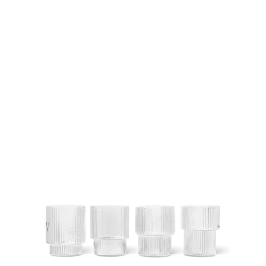 Ripple Glasses - Set 4 - Clear