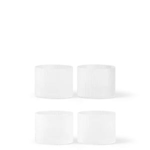 Ripple Low Glasses - Set 4 - Frosted