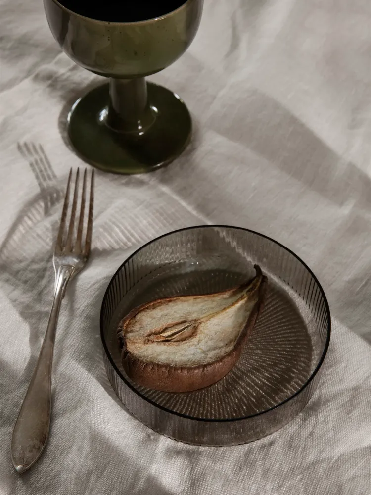 Ripple Serving Bowls - Set 4 - Smoked Grey