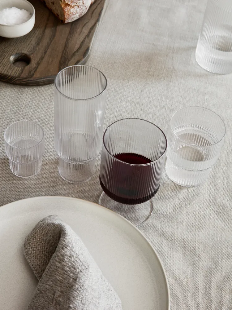 Ripple Small Glasses - Set 4 - Clear