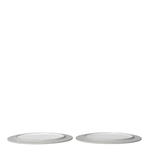 Sonae Dessert Plates - Ø22 - Set 2 - Grey/White