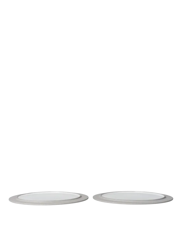 Sonae Dinner Plates - Ø28 - Set 2 - Grey/White