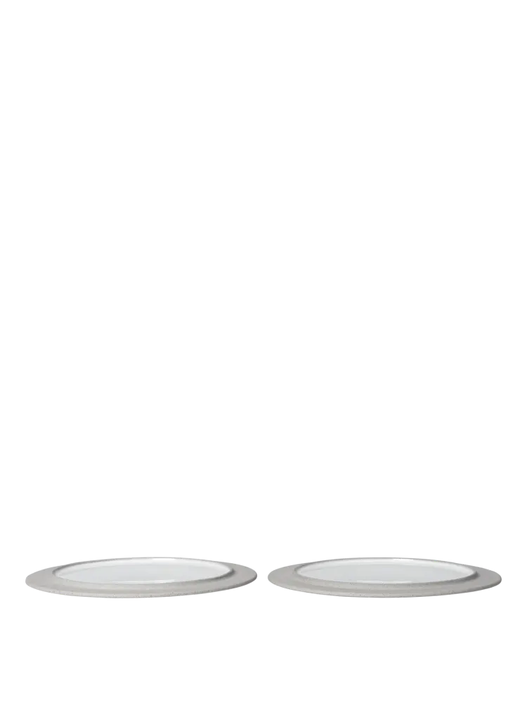 Sonae Side Plates - Ø25 - Set 2 - Grey/White