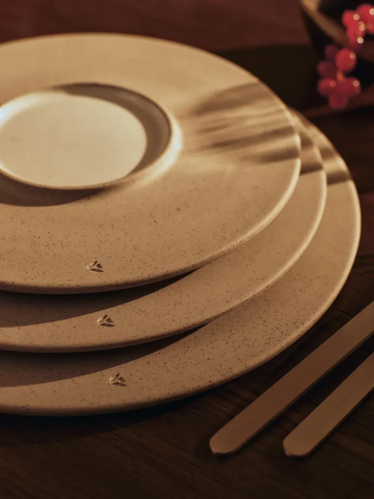 Sonae Side Plates - Ø25 - Set 2 - Grey/White