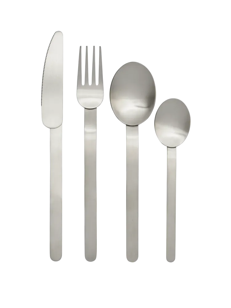 Stelo Cutlery - Set 4 - Brushed Stainless Steel