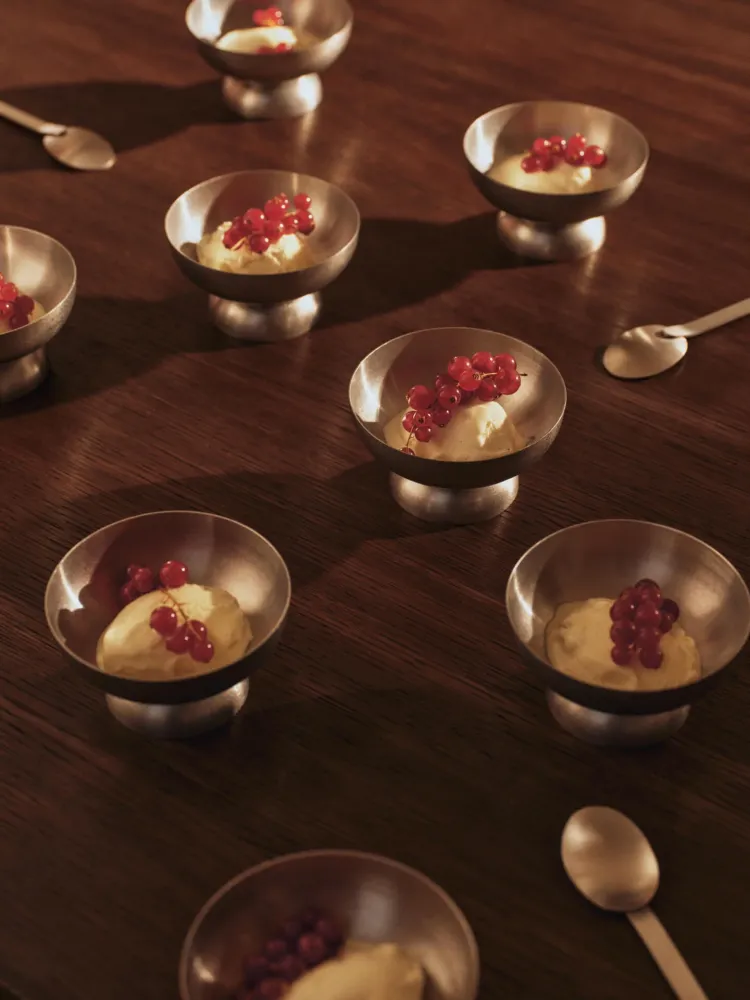 Tumbled Ice Cream Cup - Stainless Steel
