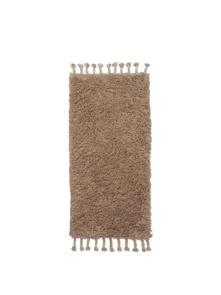 Amass Long Pile Runner - White Pepper