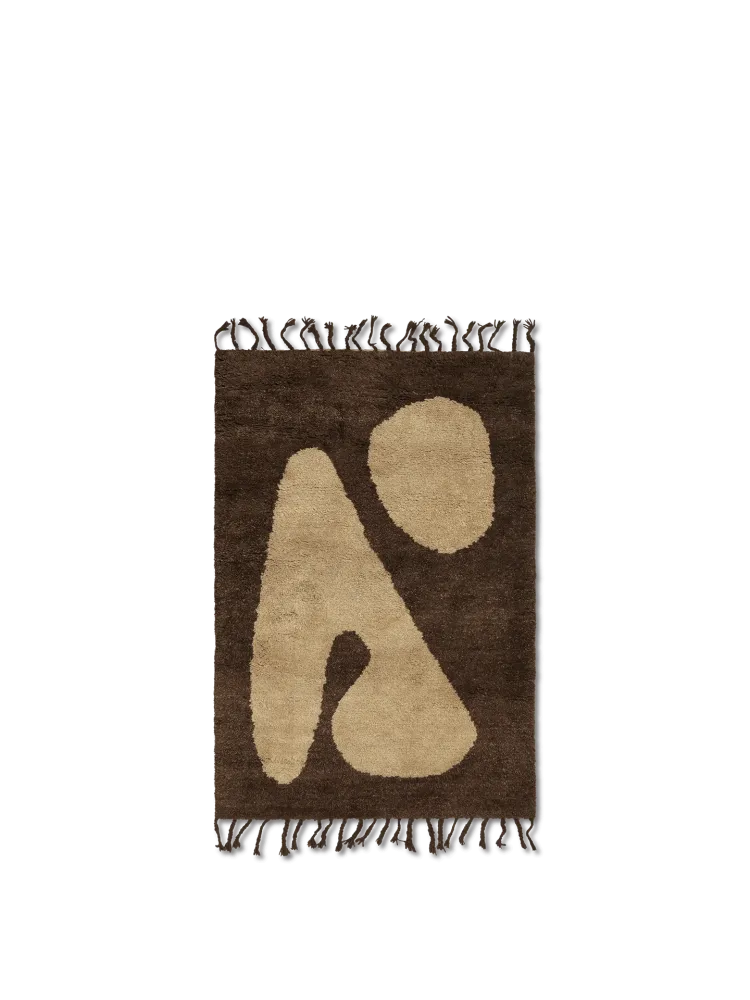 Abstract Rug - Brown/Off-white 80 Ferm Living - DK