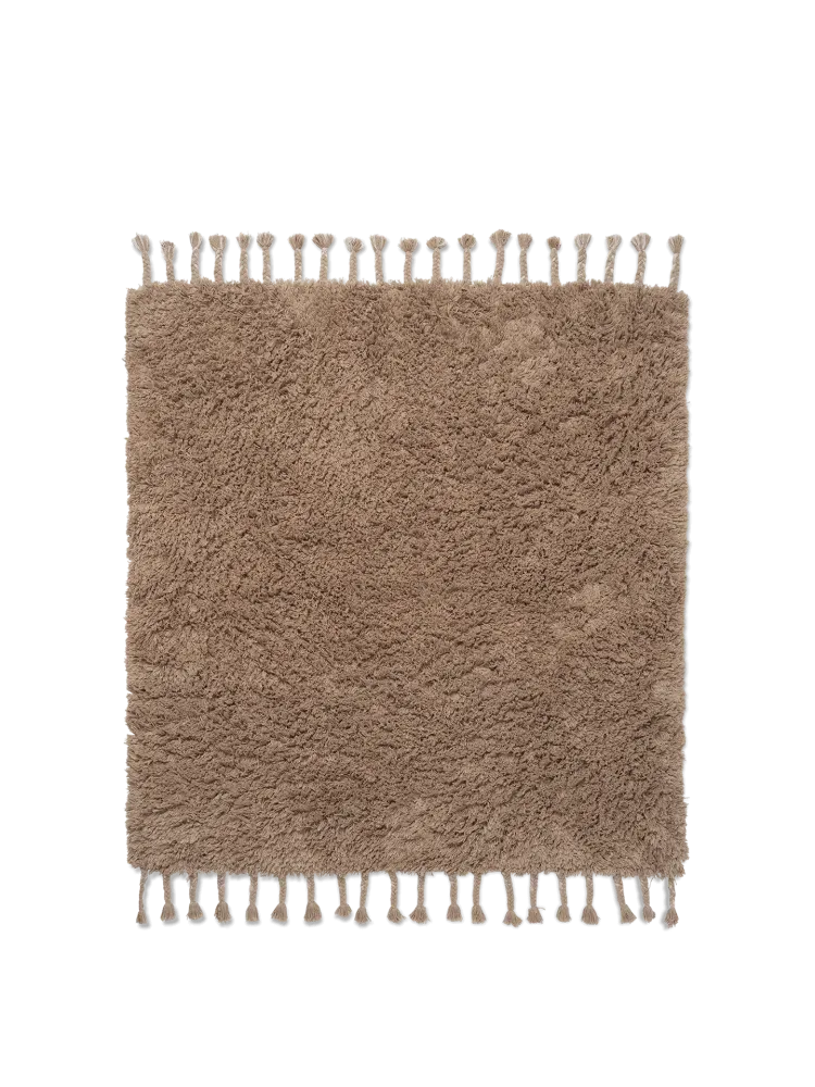 Amass Long Pile Rug - White Pepper Ferm Living - DK