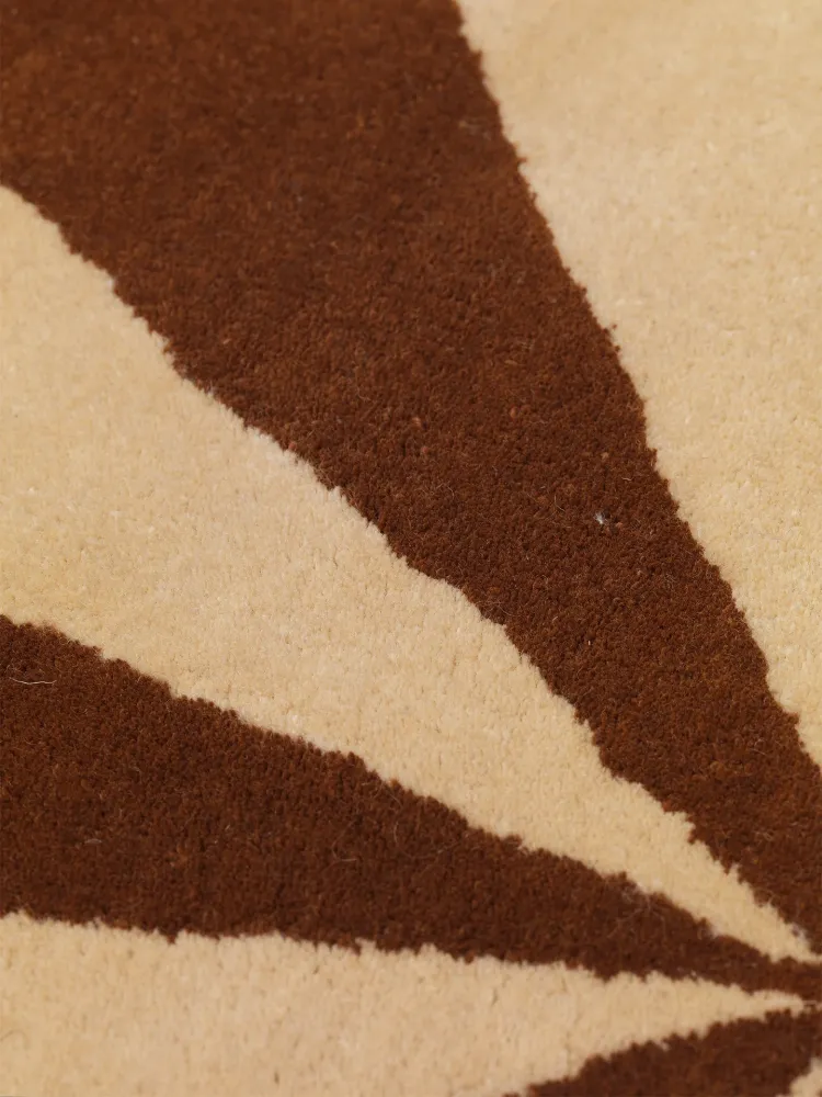 Arch Tufted Rug - Dark Brick/Off-White Oe70 Ferm Living - DK