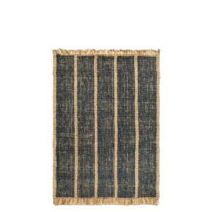 Athens Stripes Rug - Natural/Ink Blue 140 Ferm Living - DK