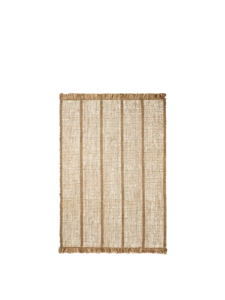 Athens Stripes Rug - Natural/Off-White 140 Ferm Living - DK