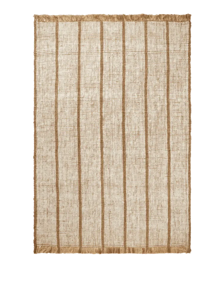 Athens Stripes Rug - Natural/Off-White 140 Ferm Living - DK