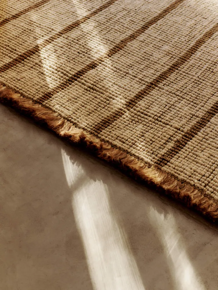 Athens Stripes Rug - Natural/Off-White 140 Ferm Living - DK