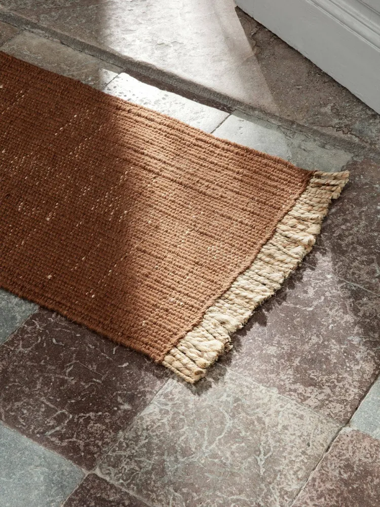 Block Mat - Dark Brick/Natural Ferm Living - DK