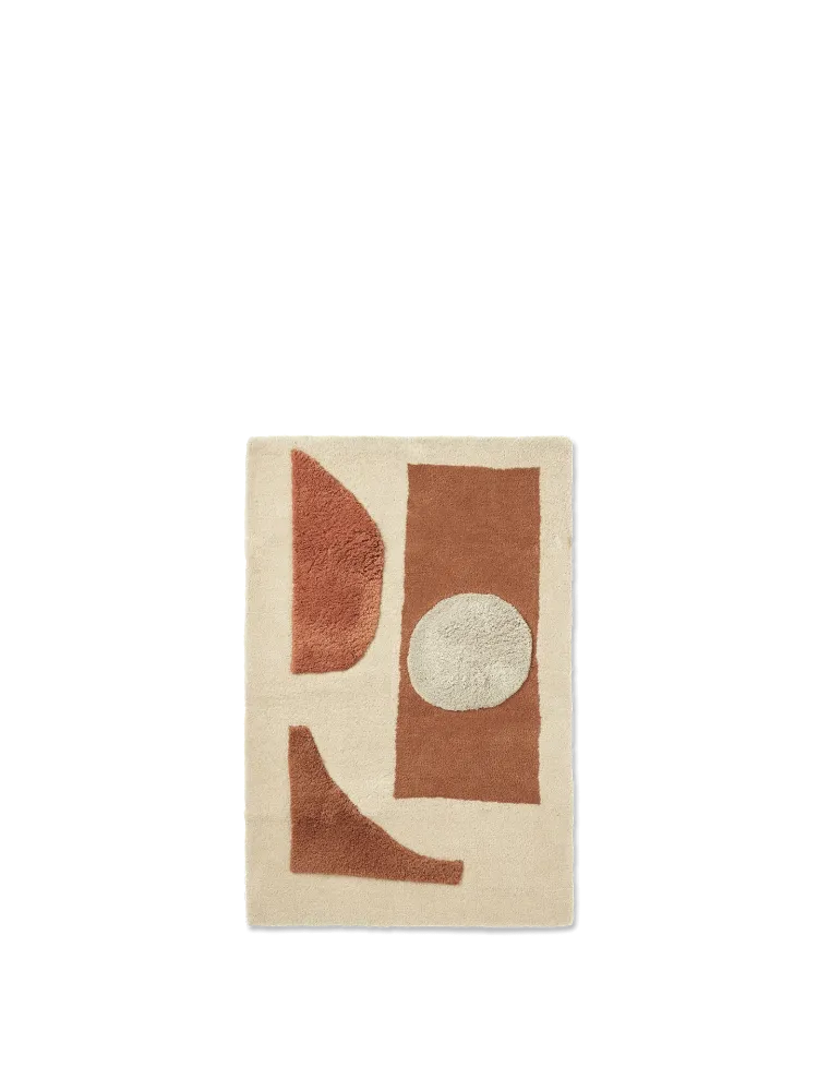 Bloco Tufted Rug - Blush/Off-White 80 Ferm Living - DK