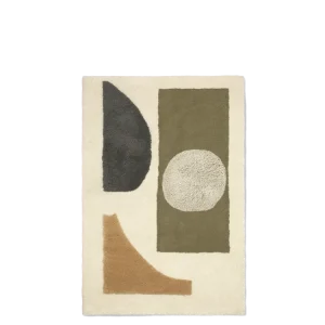 Bloco Tufted Rug - Green/Off-White 120 Ferm Living - DK