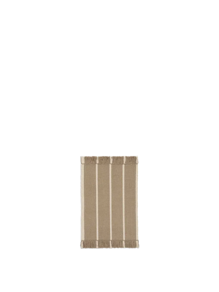 Calm Kelim Mat - Dark Sand/Off-White Ferm Living - DK