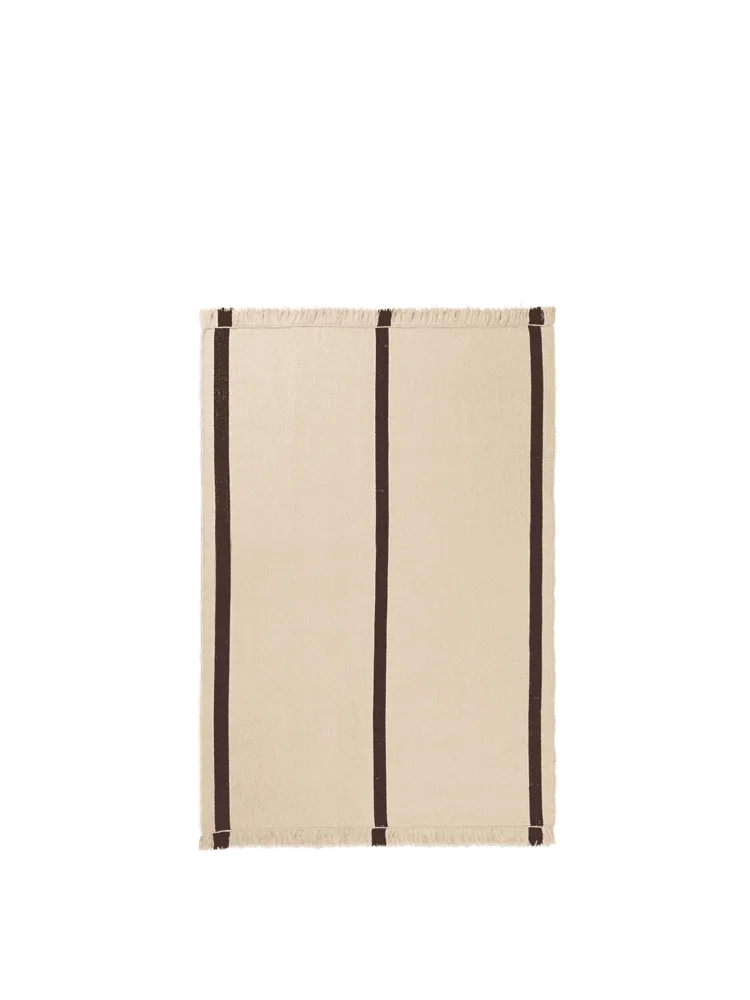 Calm Kelim Rug - Off-White/Coffee 140 Ferm Living - DK