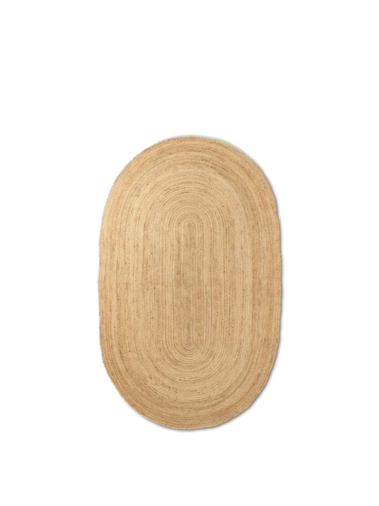 Eternal Oval Jute Rug - Natural 140 Ferm Living - DK
