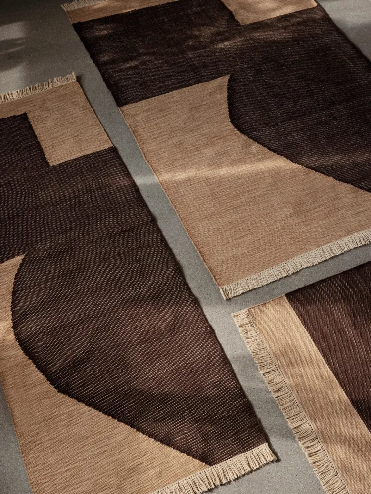 Forene Rug - Tan/Chocolate 140 Ferm Living - DK
