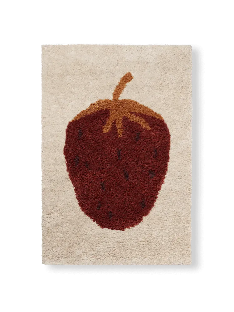 Fruiticana Tufted Strawberry Rug 120 Ferm Living - DK