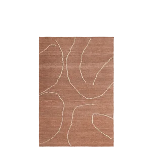 Gesso Jute Rug - Terracotta/Off-White 140 Ferm Living - DK