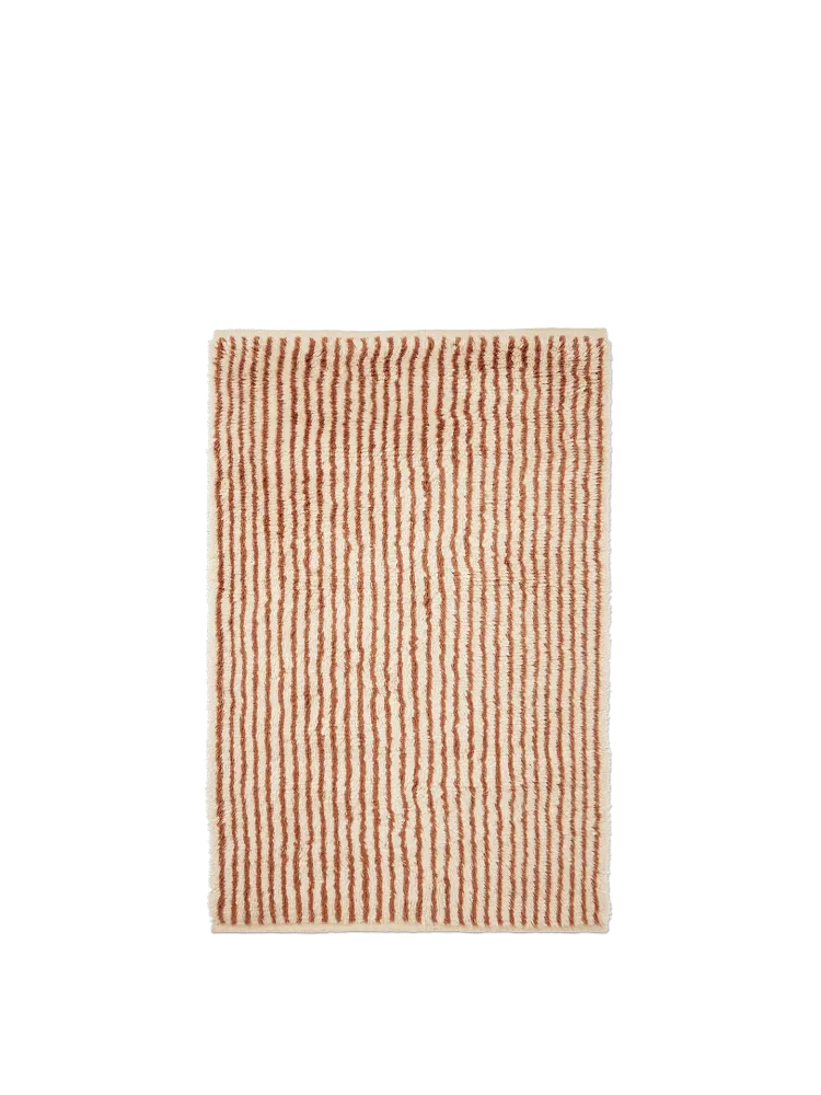 Kami Knotted Rug - Off-White/Red Brown 120 Ferm Living - DK