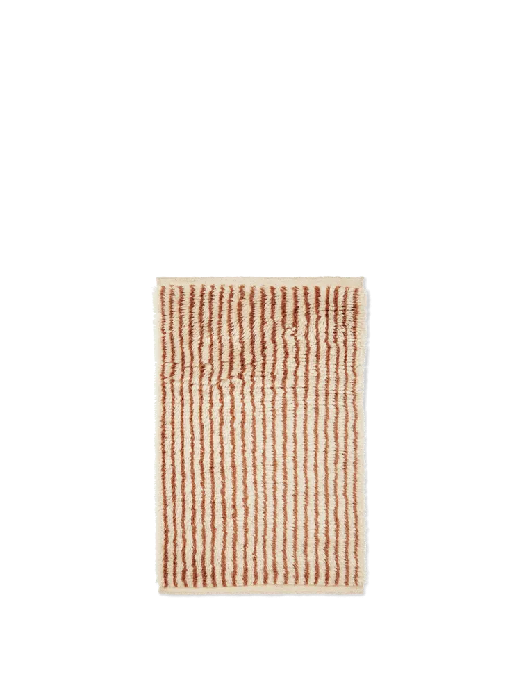 Kami Knotted Rug - Off-White/Red Brown 120 Ferm Living - DK