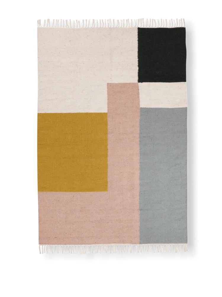 Kelim Rug - Large - Squares Ferm Living - DK