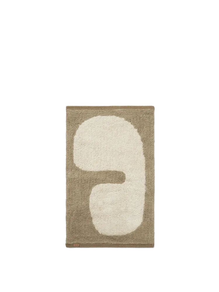 Lay Washable Mat - Dark Taupe/Off-White Ferm Living - DK