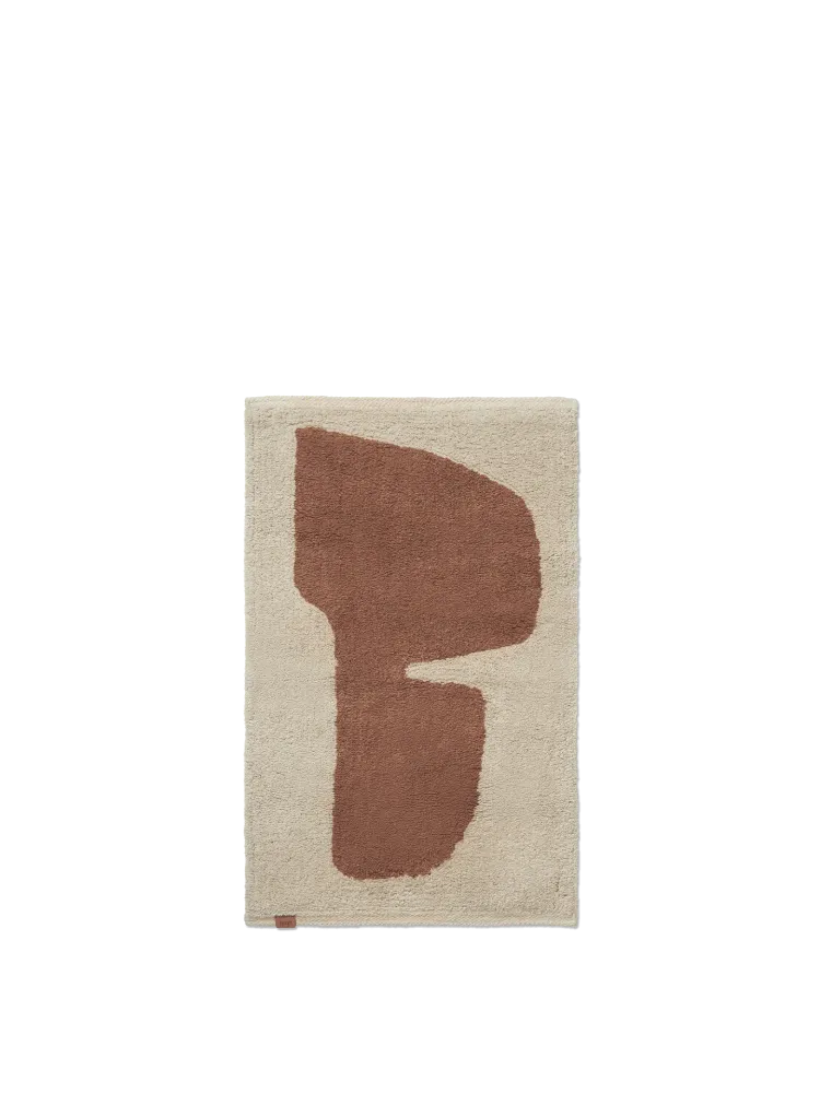 Lay Washable Mat - Parchment/Rust Ferm Living - DK