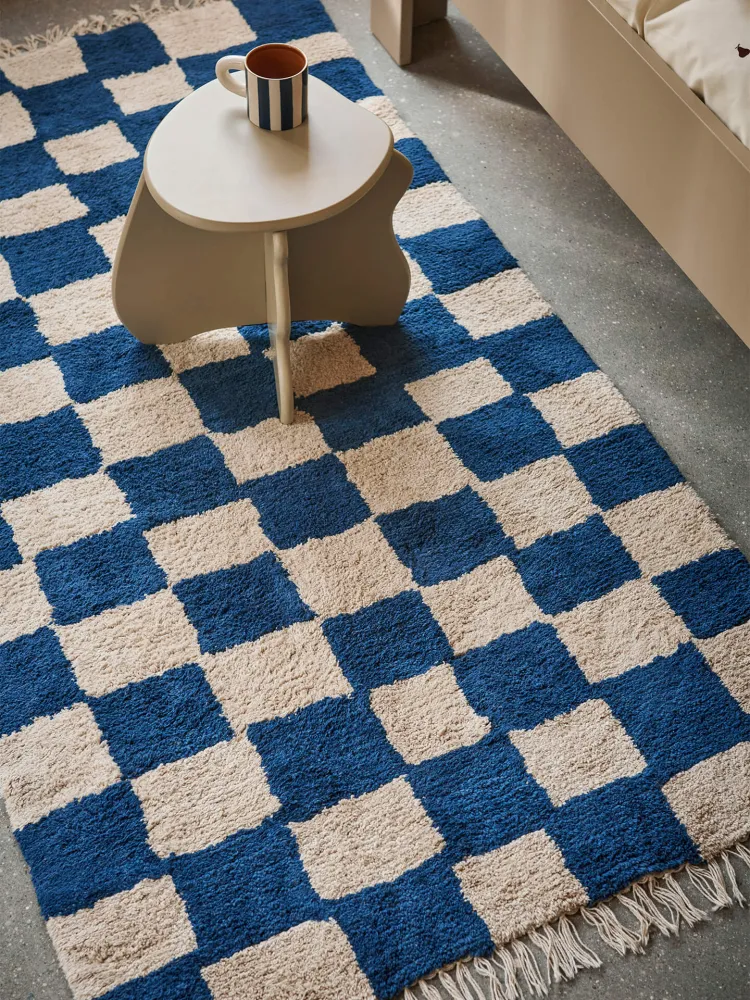 Mara Washable Rug - Deep Blue/Warm Sand Ferm Living - DK