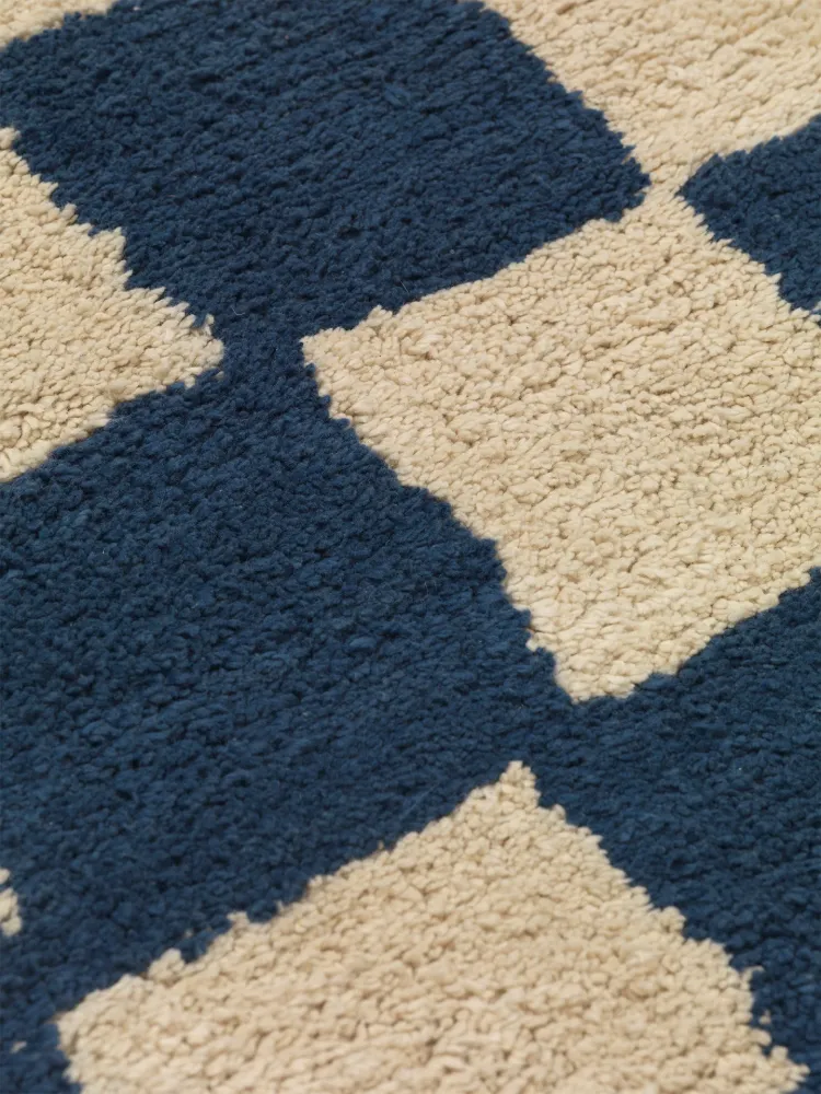 Mara Washable Rug - Deep Blue/Warm Sand Ferm Living - DK