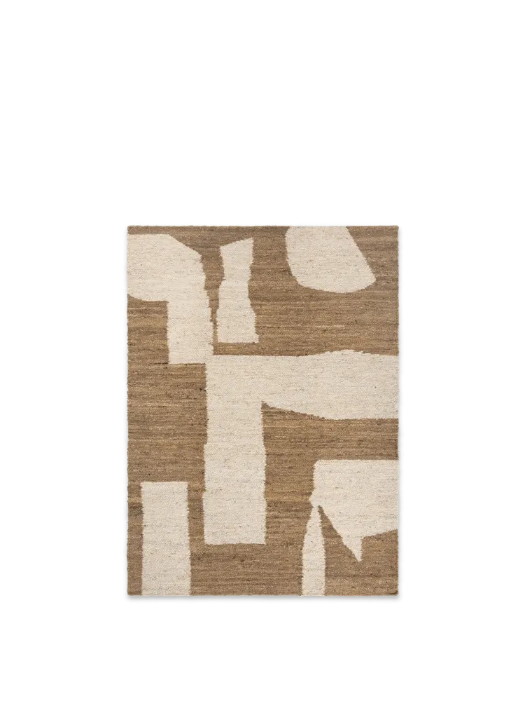 Piece Rug - Off-White/Toffee 140 Ferm Living - DK