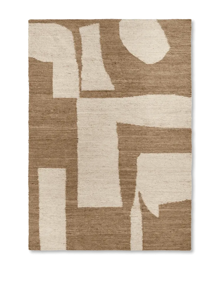 Piece Rug - Off-White/Toffee 140 Ferm Living - DK