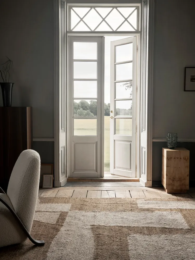 Piece Rug - Off-White/Toffee 140 Ferm Living - DK