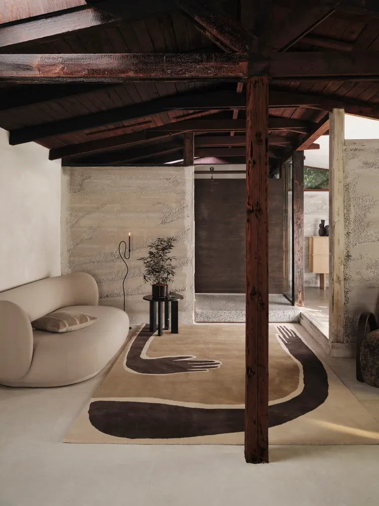 Pose Tufted Rug - Dark Coffee/Off-white 200 Ferm Living - DK