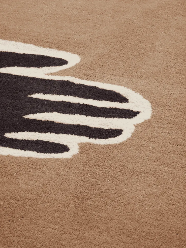 Pose Tufted Rug - Dark Coffee/Off-white 200 Ferm Living - DK