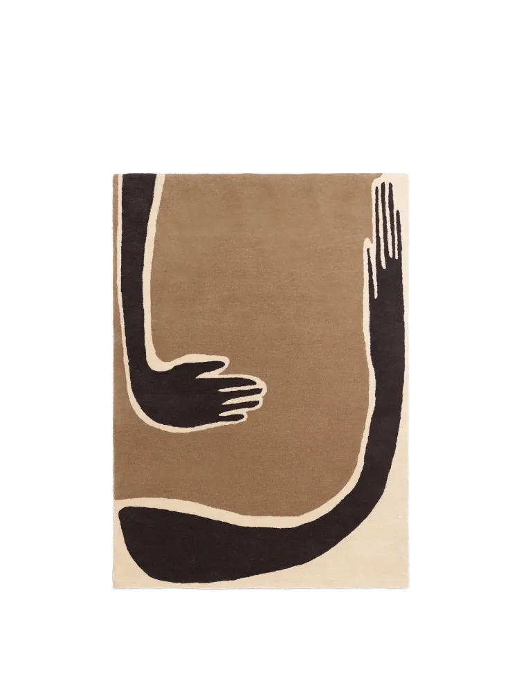 Pose Tufted Rug - Dark Coffee/Off-white 200 Ferm Living - DK