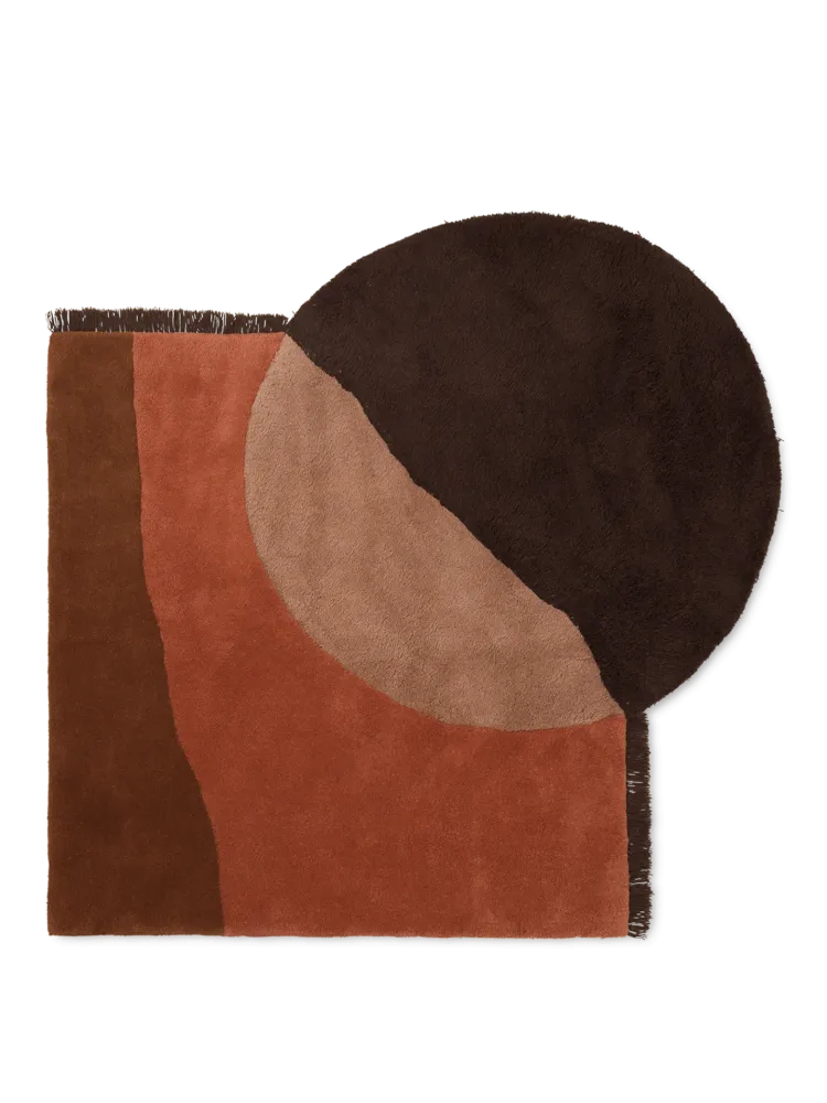 View Tufted Rug - Red Brown Ferm Living - DK