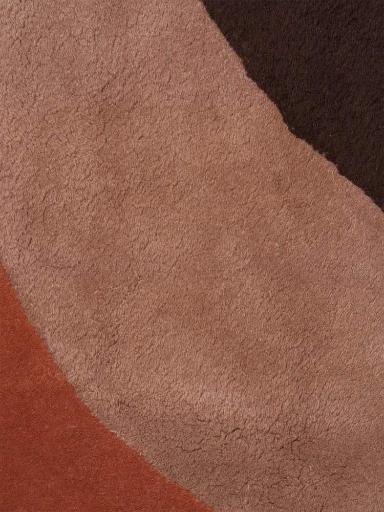 View Tufted Rug - Red Brown Ferm Living - DK