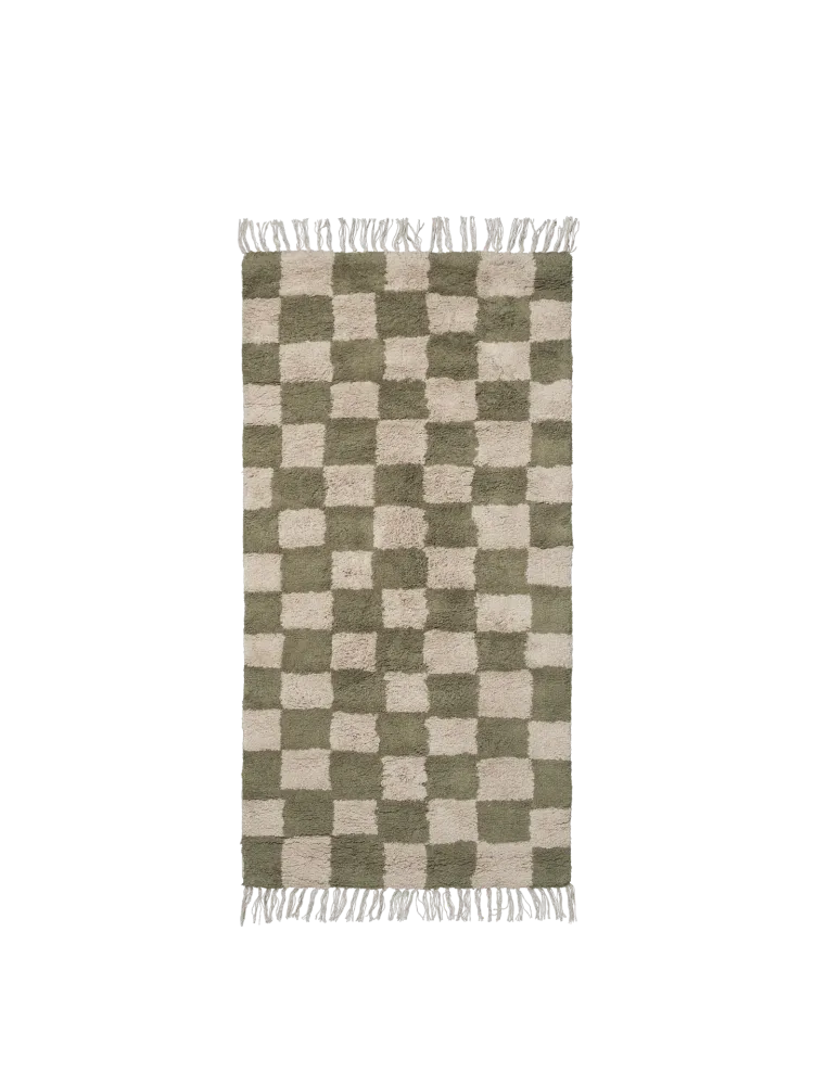 Mara Washable Rug - Elm Green/Warm Sand