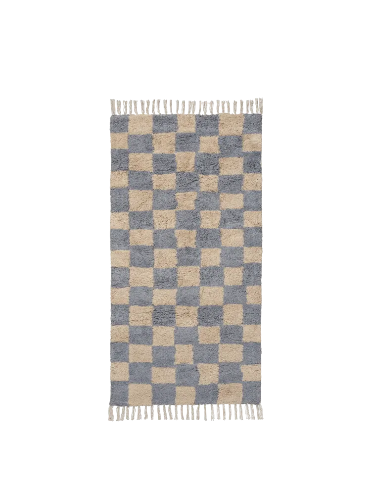 Mara Washable Rug - Mist Blue/Warm Sand