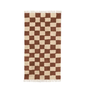 Mara Washable Rug - Rust/Warm Sand