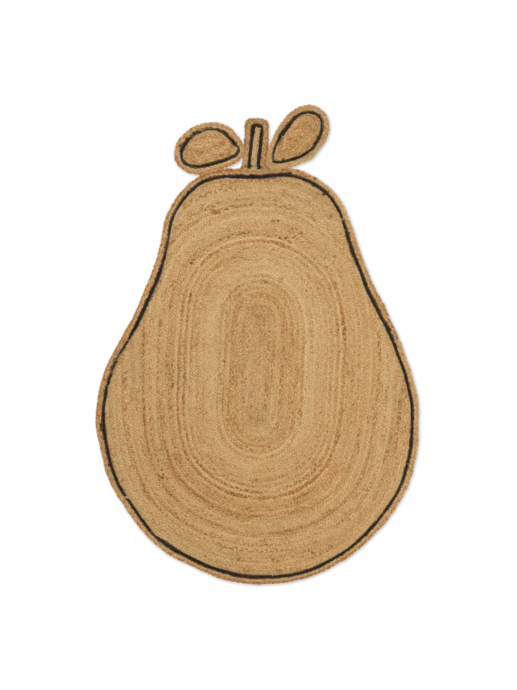 Pear Braided Jute Rug - Natural