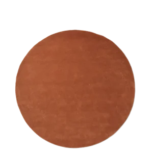 Stille Tufted Rug - Round - Red Brown