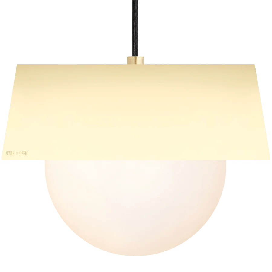 SHADED GLOBE PENGELYS PLATED DYKE & DEAN