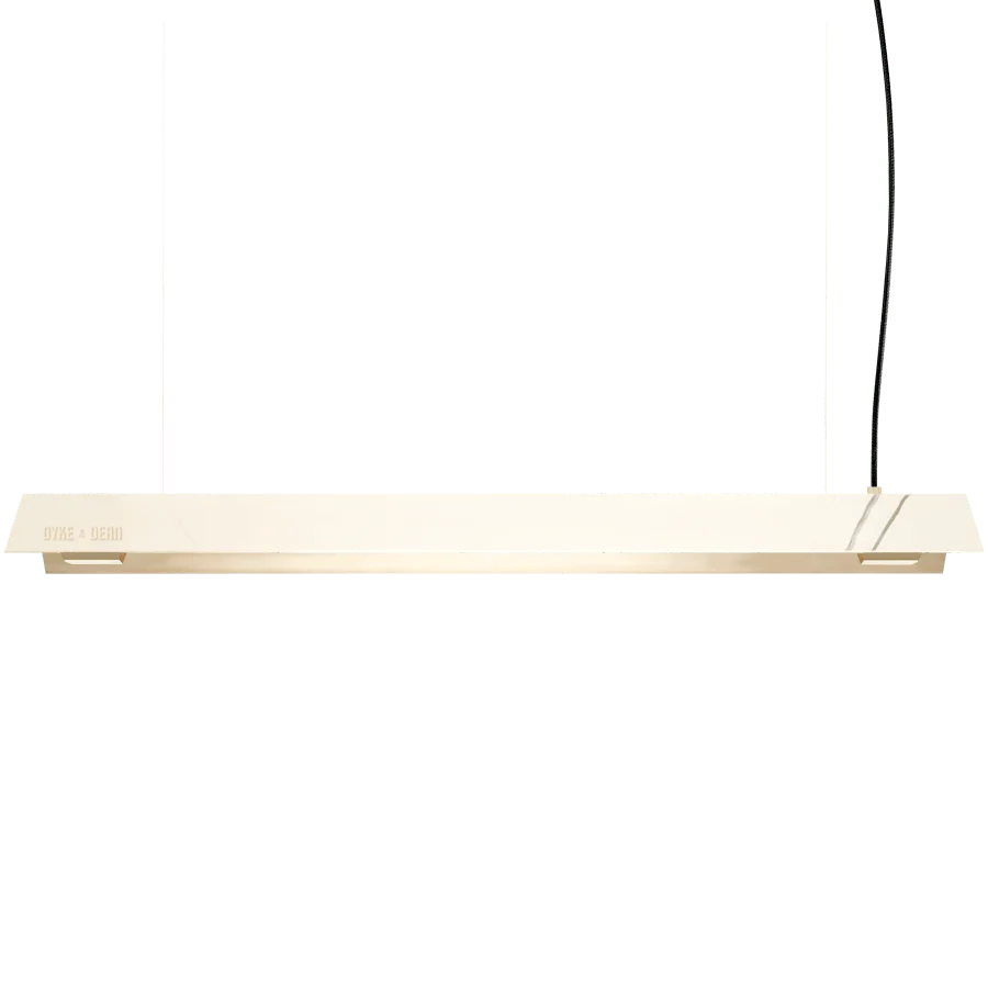 SHADED PENDEL STRIP LYS PLATED DYKE & DEAN