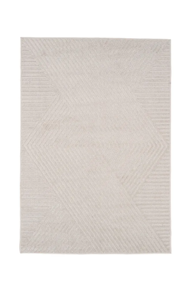 Aron tæppe - Snow Navy Stripe 80x250